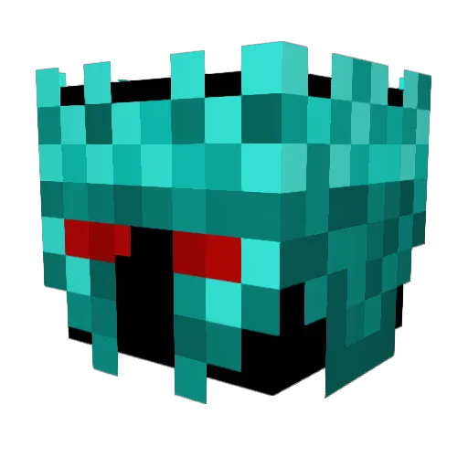 Lux_Divinum Minecraft avatar head, 3D render
