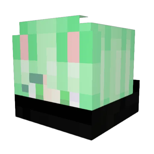 Lux_Heaven Minecraft avatar head, 3D render