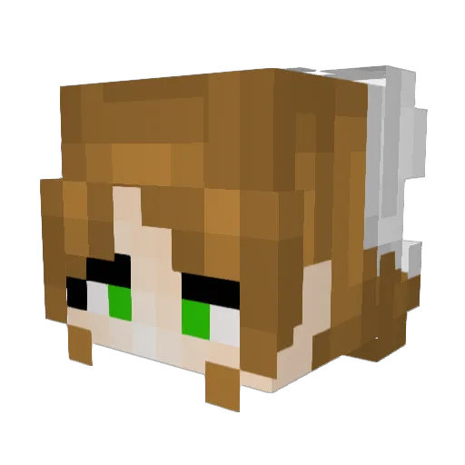 Lux_Legend Minecraft avatar head, 3D render