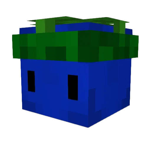 Lux_Veety Minecraft avatar head, 3D render
