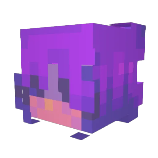 Luxabyssi Minecraft avatar head, 3D render