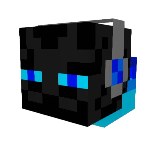Luxana02 Minecraft avatar head, 3D render