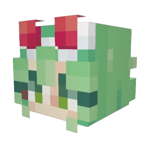LuxannaUryuu Minecraft avatar head, 3D render