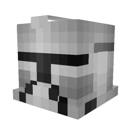 Luxannna Minecraft avatar head, 3D render
