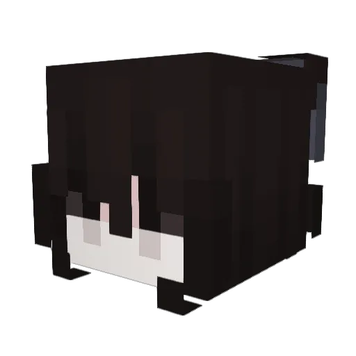 Luxeniia Minecraft avatar head, 3D render