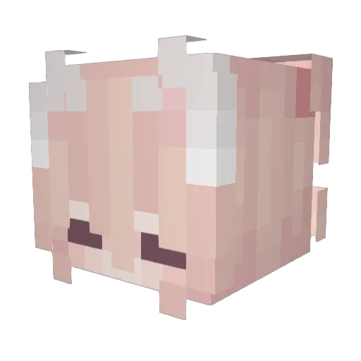 Luxenite Minecraft avatar head, 3D render
