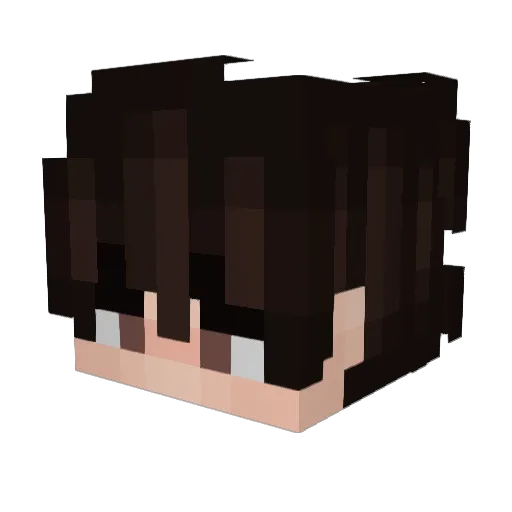 Luxialah_ Minecraft avatar head, 3D render