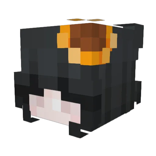 Luxianna Minecraft avatar head, 3D render