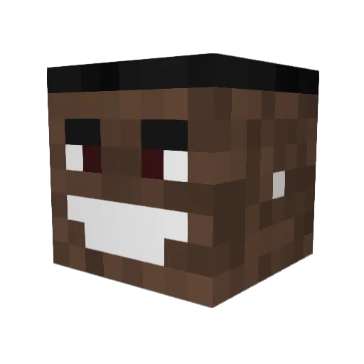 Luxidor_ Minecraft avatar head, 3D render