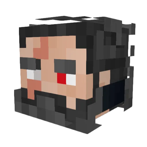 Luxifer_666 Minecraft avatar head, 3D render