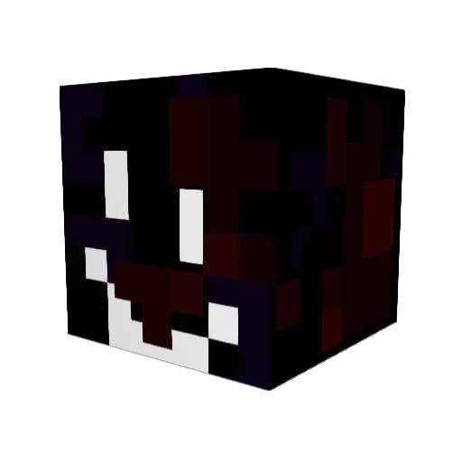 Luxiferlux2 Minecraft avatar head, 3D render