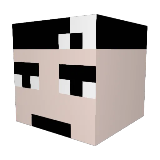 Luxiiii4012 Minecraft avatar head, 3D render