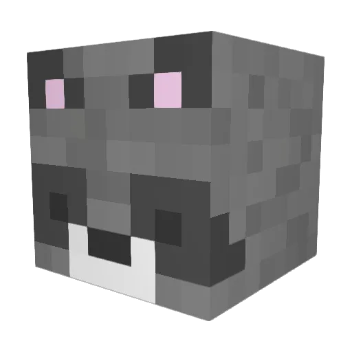 Luxkizo Minecraft avatar head, 3D render