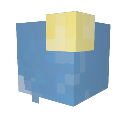 Luxlmperator Minecraft avatar head, 3D render
