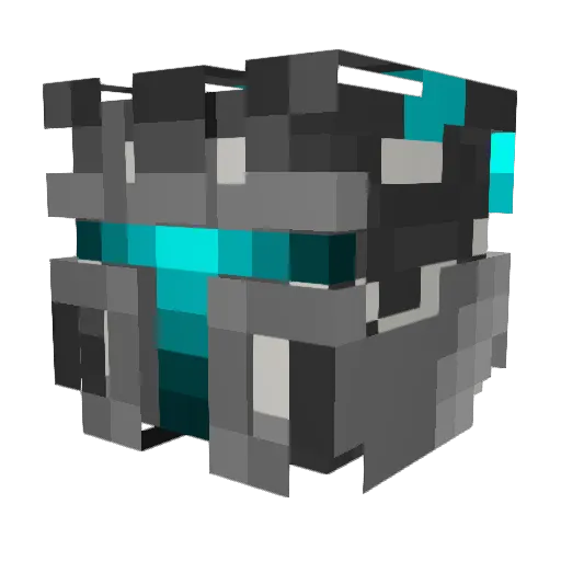 Luxoi Minecraft avatar head, 3D render
