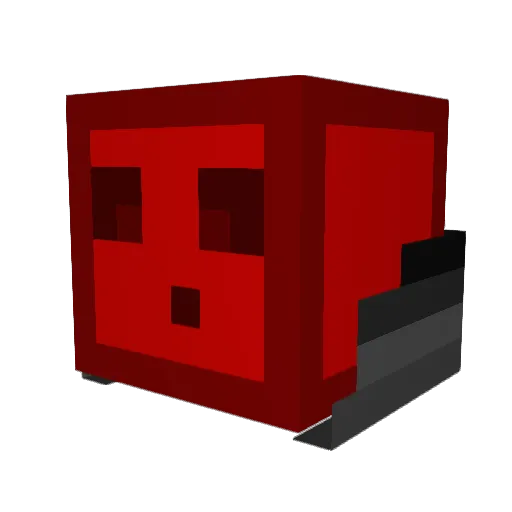 LuxonFTL Minecraft avatar head, 3D render