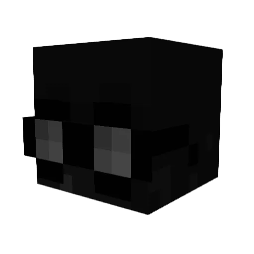 LuxonKing Minecraft avatar head, 3D render