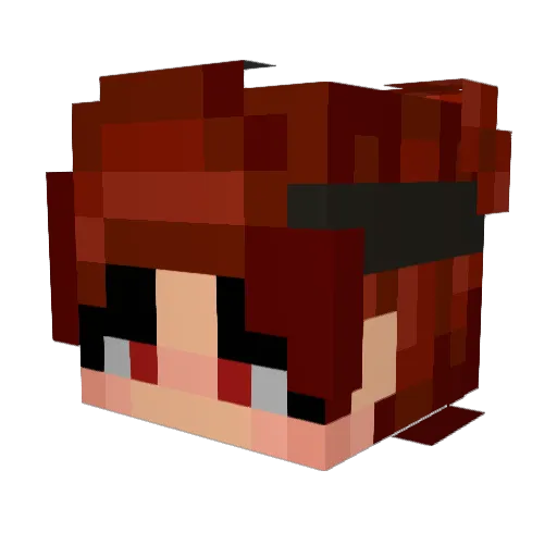 Luxreyvil Minecraft avatar head, 3D render