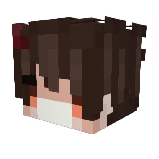 Luxrynix Minecraft avatar head, 3D render