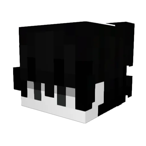 Luxuoso Minecraft avatar head, 3D render