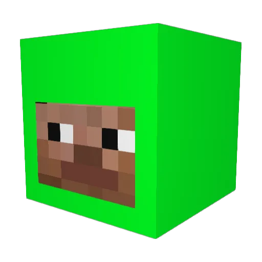 Luxur1a Minecraft avatar head, 3D render