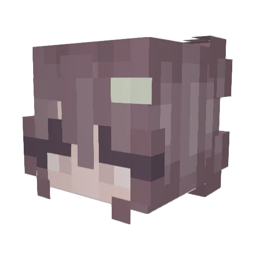 LuxuryPie Minecraft avatar head, 3D render