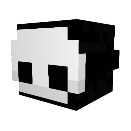 Luxvaron Minecraft avatar head, 3D render