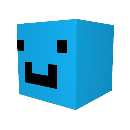 Luxxic Minecraft avatar head, 3D render