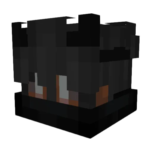 Luxxix Minecraft avatar head, 3D render