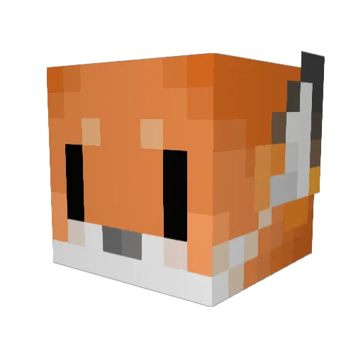 Luxyzard Minecraft avatar head, 3D render