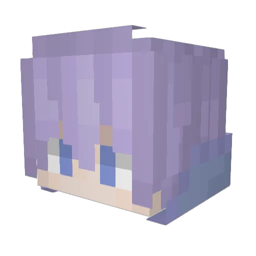 Luyghi Minecraft avatar head, 3D render