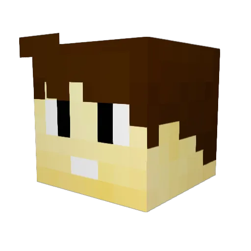 Luykerl Minecraft avatar head, 3D render