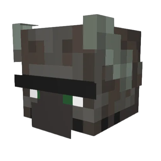Luz10noch0 Minecraft avatar head, 3D render