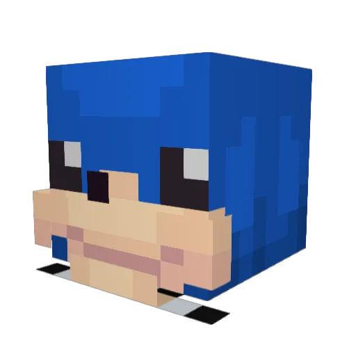 LuzRod123 Minecraft avatar head, 3D render