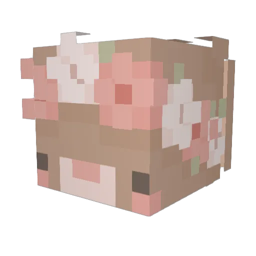 LuzbelxTT Minecraft avatar head, 3D render