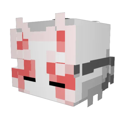 Luze_Giou Minecraft avatar head, 3D render