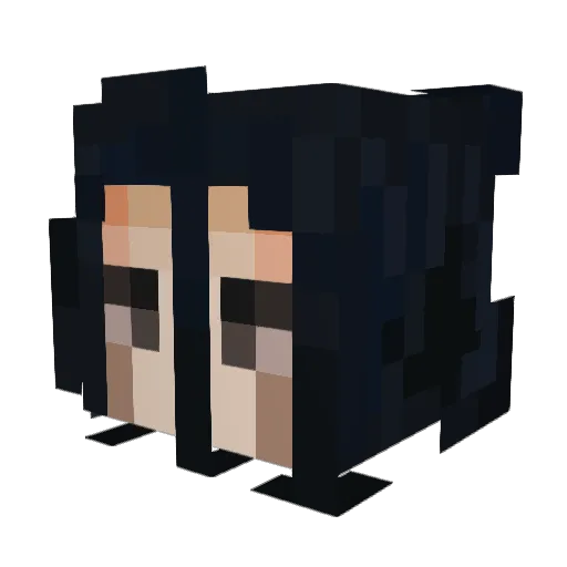 LuziferTheFallen Minecraft avatar head, 3D render