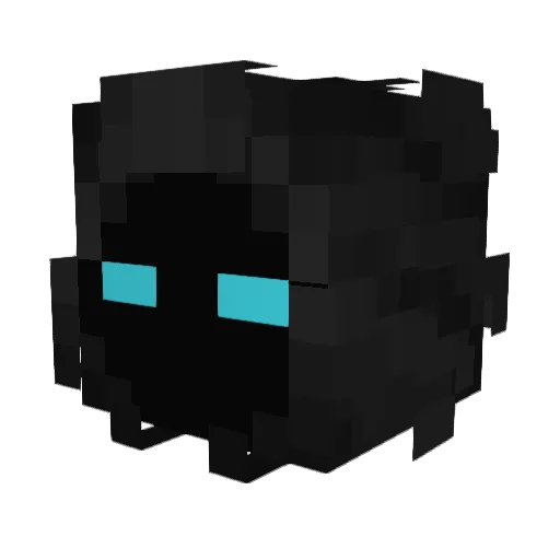 Luziferlul Minecraft avatar head, 3D render