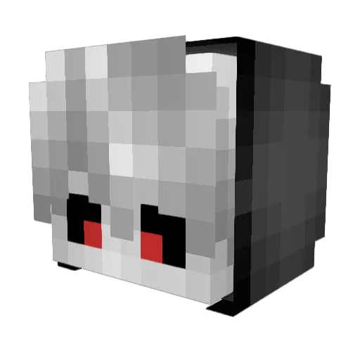Luzog_ Minecraft avatar head, 3D render