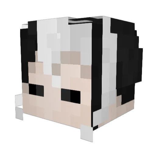 Luzrod Minecraft avatar head, 3D render