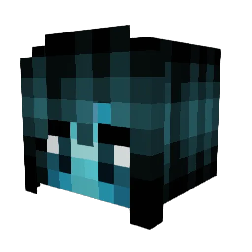 Luzzara Minecraft avatar head, 3D render