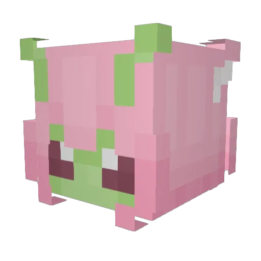 Lv1slime02 Minecraft avatar head, 3D render