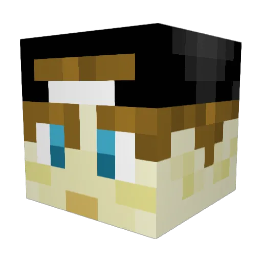 LvFallenAngel Minecraft avatar head, 3D render