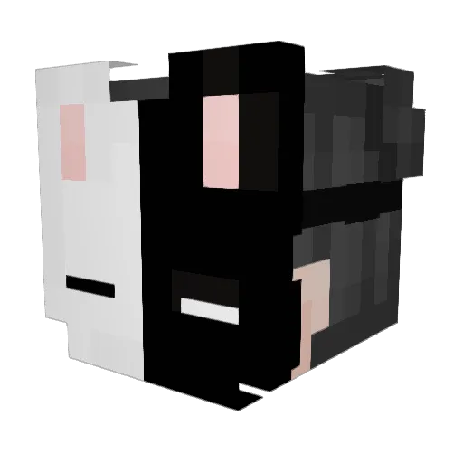 LvLskip Minecraft avatar head, 3D render