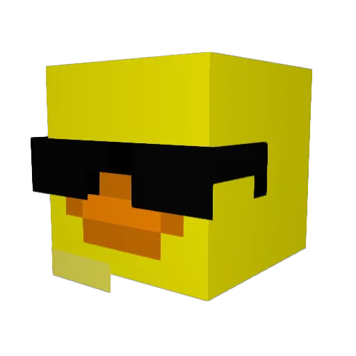 LvaRadar Minecraft avatar head, 3D render