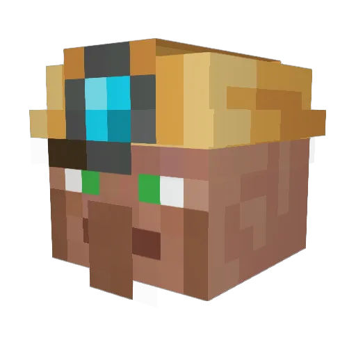 LvckyFelix Minecraft avatar head, 3D render