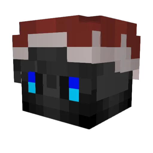 LvckyLauch_ Minecraft avatar head, 3D render