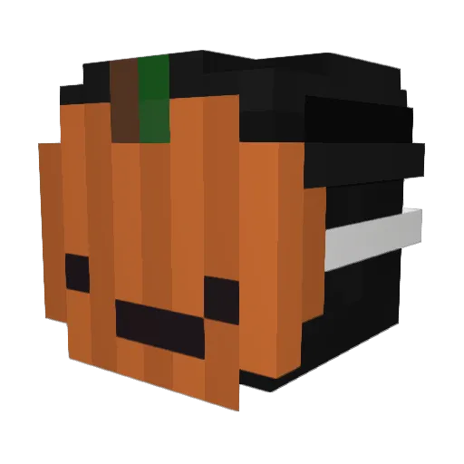 Lvcq_ Minecraft avatar head, 3D render