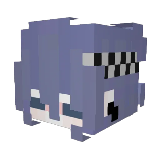 LvnarMoon Minecraft avatar head, 3D render