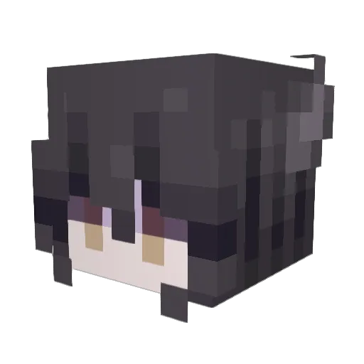 LvnySG Minecraft avatar head, 3D render